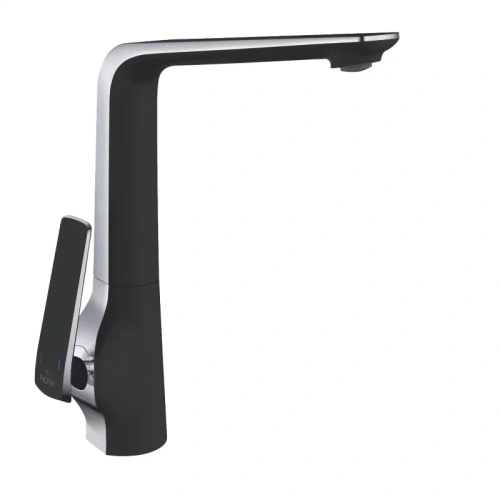 Смеситель для кухни Rose R1313H на мойку черный/хром