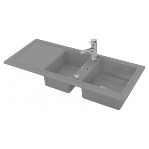 Раковина Duravit Cassia 116 см 7513111600 встраиваемая цвет серый