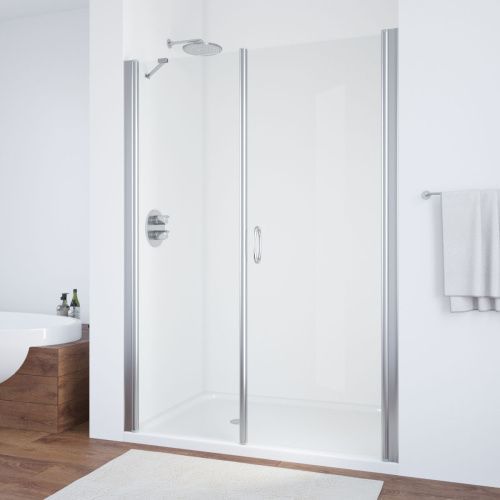 Душевая дверь Vegas-Glass EP-F-2 EP-F-2 175 08 01 R 175х189 стекло прозрачное профиль хром глянцевый