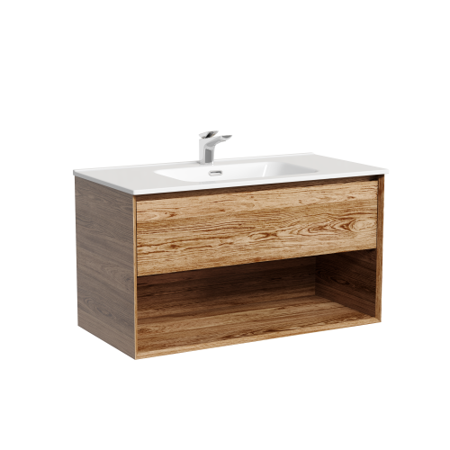 Тумба под раковину Sancos Marmi 1.0 MR1.090ECH 89х45х52 подвесная цвет дуб чарльстон