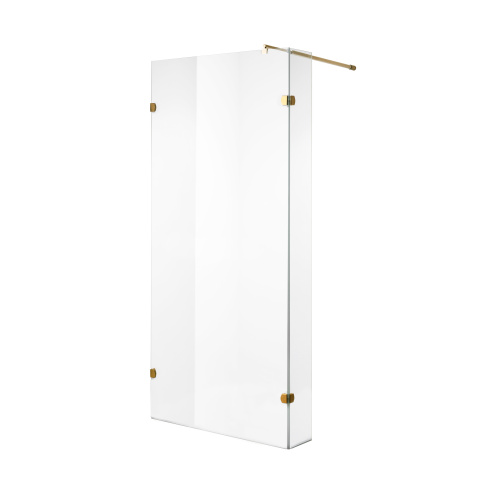 Душевая перегородка Niagara Nova NG-642-11GOLD 110х195 стекло прозрачное профиль золото глянцевое