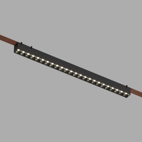 Трековый однофазный светильник Denkirs Belty grill (Белты грилл) DK5672-BK