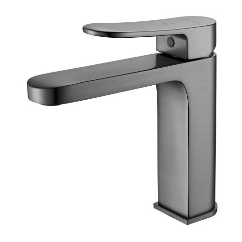 Смеситель Shevanik S4501T на раковину оружейная сталь