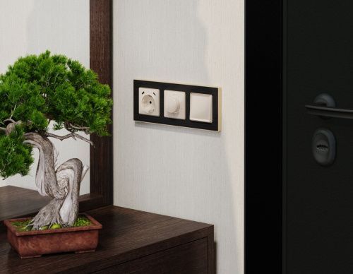 Комплект механизма электрической розетки 2USB С+C 20W с/з на винтовых зажимах 16A-250V Ambrella Volt MA MA310510