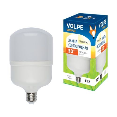 Лампа светодиодная Volpe LED-M80 LED-M80-30W/WW/E27/FR/S картон