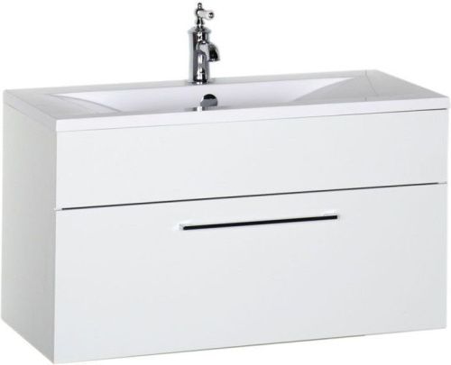 Тумба под раковину De Aqua Кубика 167034 89х45х48 подвесная цвет белый
