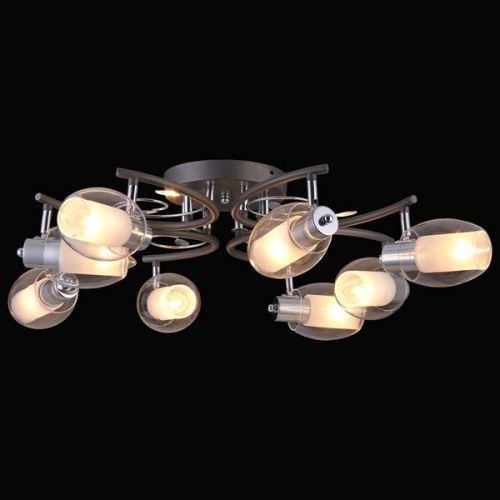 Люстра потолочная Natali Kovaltseva 75037 75037-8C CHROME, GRAY