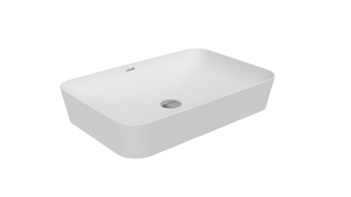 Раковина Creavit Ultra 60 см UL060-00MB00E-0000 накладная цвет белый матовый