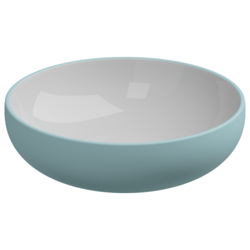 Раковина GSG Ceramic Design Easy 45см EALAVRO45BI000/037 накладная цвет белый/голубой