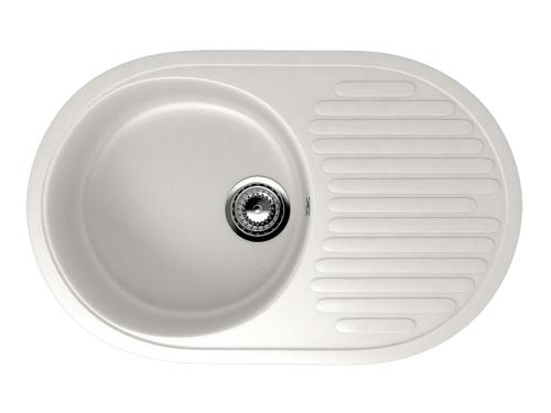 Кухонная мойка Ulgran Classic U-107-341 73х46 цвет белый