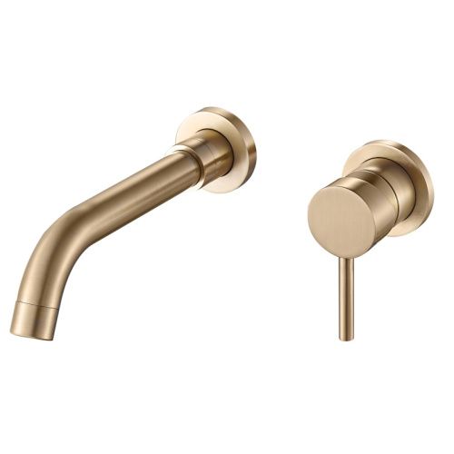 Смеситель для раковины Esko SM28Gold встраиваемый в стену золото