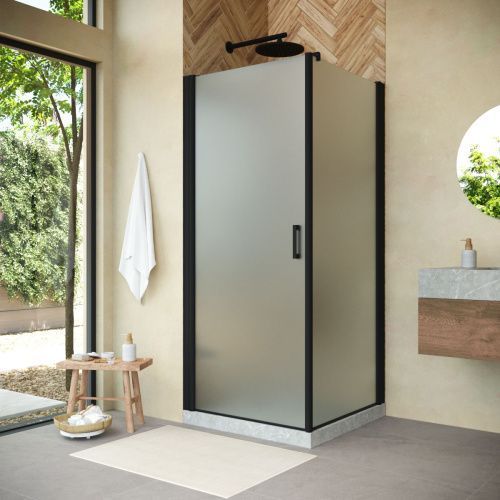 Душевой уголок Vegas-Glass EP-Fis NOVO EP-FIS NOVO h2000 90*80 02М 10 L 90х80 стекло матовое профиль черный без поддона