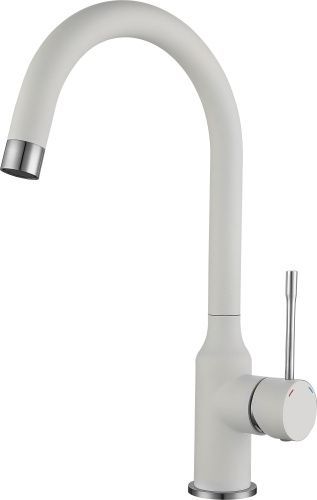 Смеситель для кухни Rivelato 1923502 brina cromo на мойку белый/хром