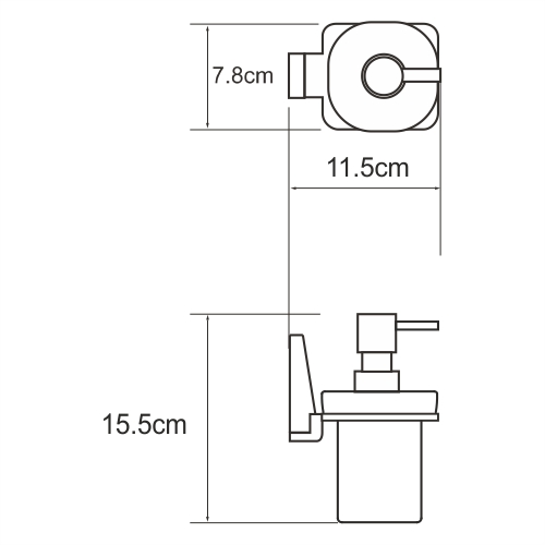 Дозатор для жидкого мыла WasserKRAFT 6099 - фото 4