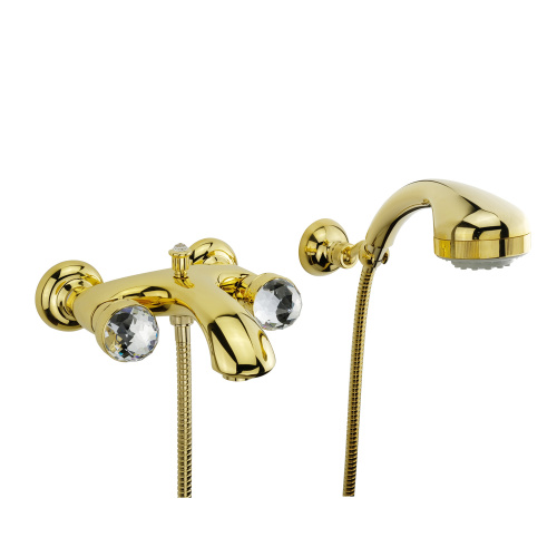 Смеситель для ванной Migliore AXO SWAROVSKI 18505 настенный золото