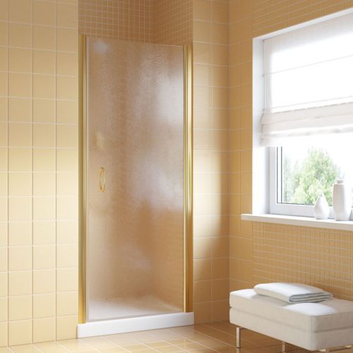 Душевая дверь Vegas-Glass EP LUX EP LUX 85 9 2 R 85х200 стекло рифленое профиль золото глянцевое