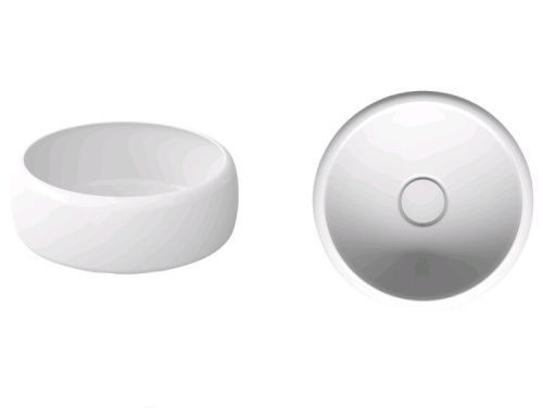 Раковина Bette BetteCurve A245-000 PW 42х42 накладная цвет белый