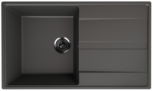 Кухонная мойка Ulgran Quartz Prima 850-09 85х50 цвет графит поверхность матовая
