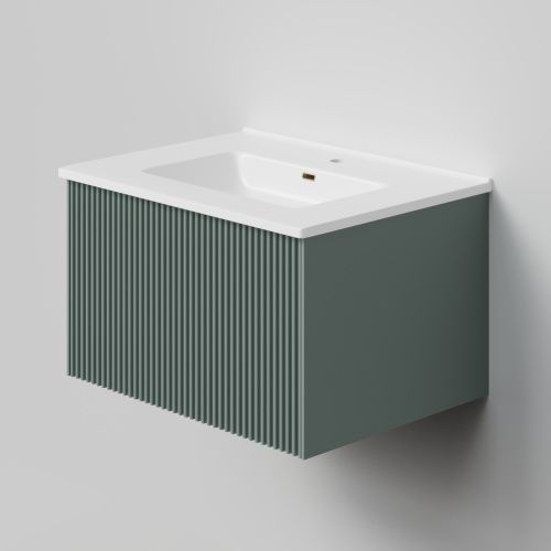 Тумба под раковину La Fenice Terra FNC-01-TER-G-60 59х45х35 подвесная цвет серый матовый