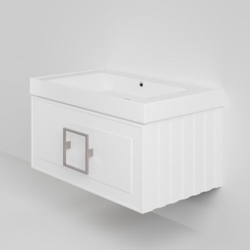 Тумба с раковиной La Fenice CUBO NFNC-01-CUB-B-80-1-80 90х36х49 подвесная цвет белый