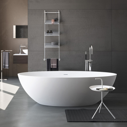 Ванна из искусственного камня Gruppo Treesse Carezza V307BO 170х80 отдельностоящая овальная