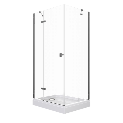 Душевой уголок Тритон Брава Щ0000054194 120х80 стекло прозрачное профиль хром с поддоном