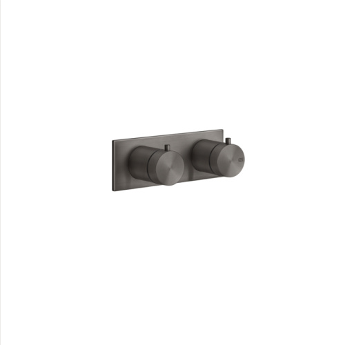 Смеситель для душа Gessi Gessi316 54032#707 встраиваемый в стену черный с термостатом (внешняя часть)