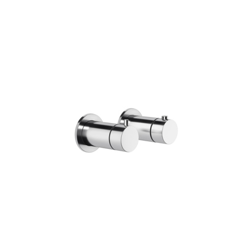 Смеситель для душа Gessi Anello 63335#707 встраиваемый в стену черный с термостатом (внешняя часть)