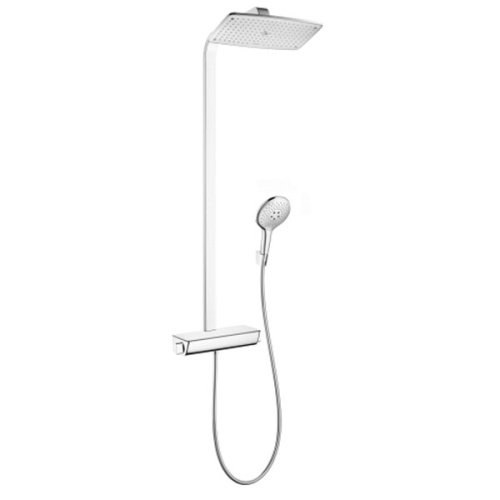 Душевая стойка Hansgrohe Raindance E 27112400 настенная цвет хром/белый Душевая стойка Hansgrohe Raindance E 27112400 настенная цвет хром/белый