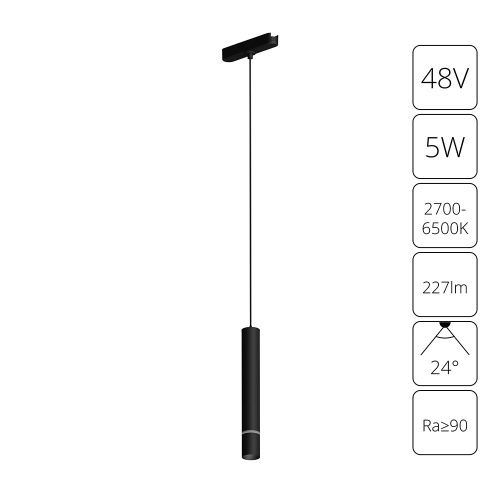 Трековый магнитный светильник Arte Lamp Rapid (Рапид) A2959PL-1BK