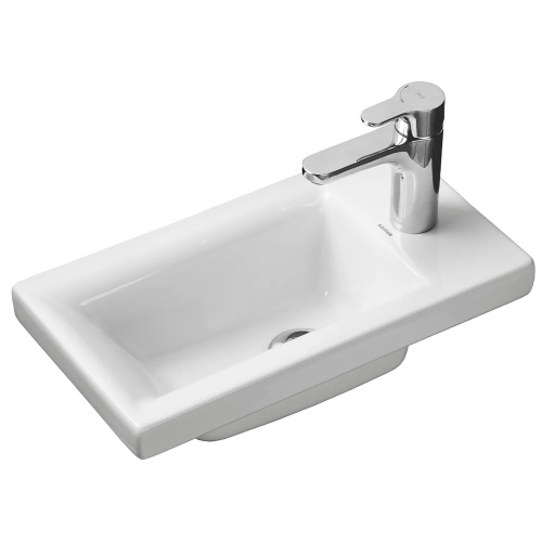 Раковина из санфаянса Aquaton Миранда 40 см 1WH302500 накладная цвет белый