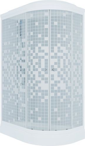 Душевой уголок Тритон Коралл Щ0000064128 120х80 стекло прозрачное с рисунком профиль белый без поддона