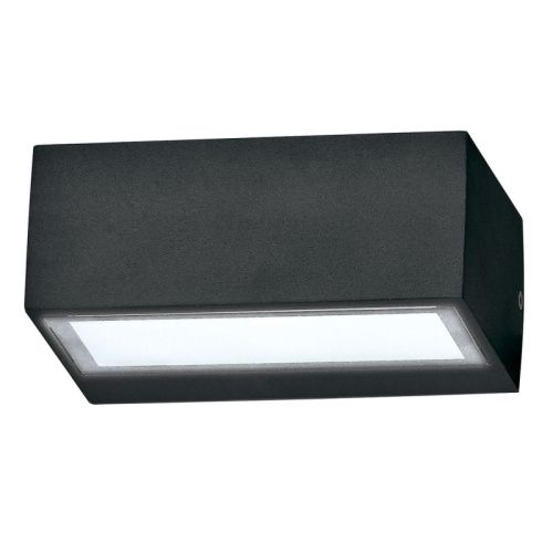 Уличный настенный светильник Ideal lux Twin (Твин) Twin AP1 Nero
