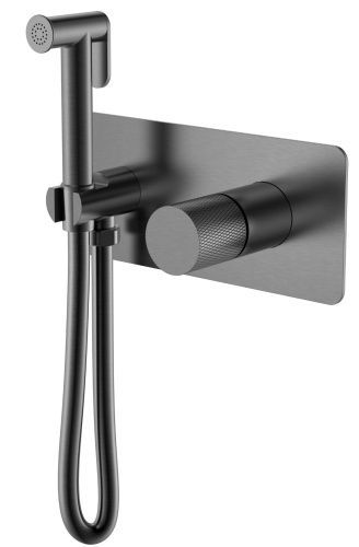 Гигиенический душ со смесителем Boheme Stick 127-GM.2 графит
