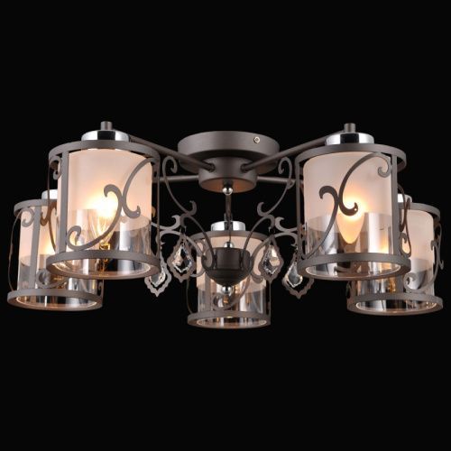 Люстра потолочная Natali Kovaltseva FIORD (ФИОРД) FIORD 75120/5C ANTIQUE GRAY