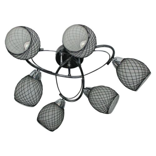 Люстра потолочная Toplight Janelle Black (Джанелле Блацк) TL7440X-06BP