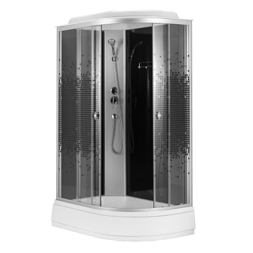 Душевая кабина Loranto CS-1200-25ТМ/М L 80х120 асимметричная с крышей