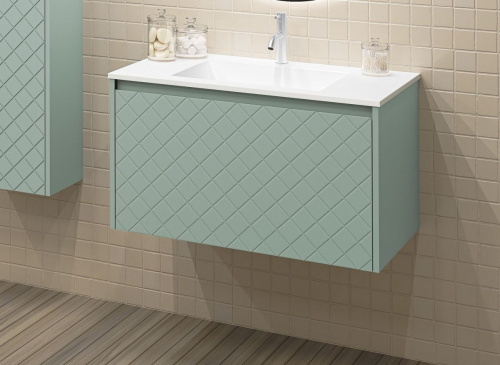 Тумба под раковину IBX Diamante D450802C/ANTRACITAM 80х45х45 подвесная