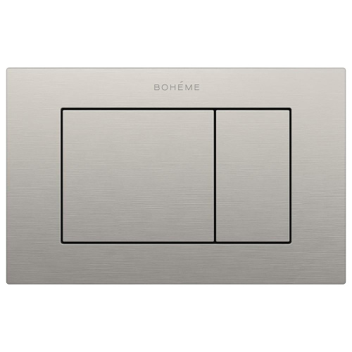 Клавиша смыва механическая Boheme 650/2-NB цвет никель брашированный