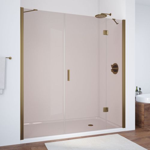Душевая дверь Vegas-Glass AFP-F TUR+NOVO AFP-F TUR NOVO h1890 140 05 05 R 140х190 стекло тонированное профиль бронза