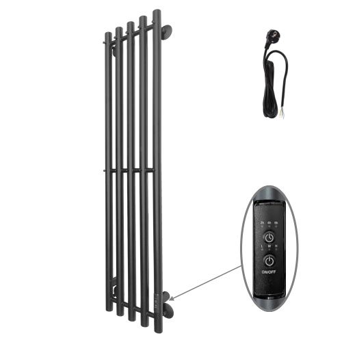 Полотенцесушитель Altasan Арго Арго12027ЧМ подвесной 27х120 электрический черный муар