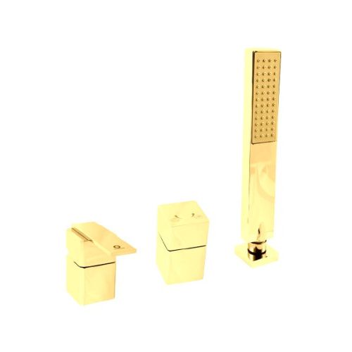 Смеситель RavSlezak LR575.5PZ на борт ванны золото