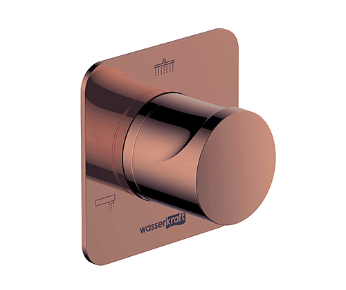 Переключатель на 3 выхода WasserKRAFT Asphe 7700 A288 встраиваемый золото розовое