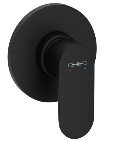 Смеситель Hansgrohe Rebris S 72649670 настенный встраиваемый черный матовый