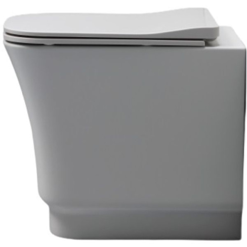 Чаша унитаза напольная White Ceramic Idea W10001SET01/Idea цвет белый глянцевый без бачка с сиденьем микролифт безободковый