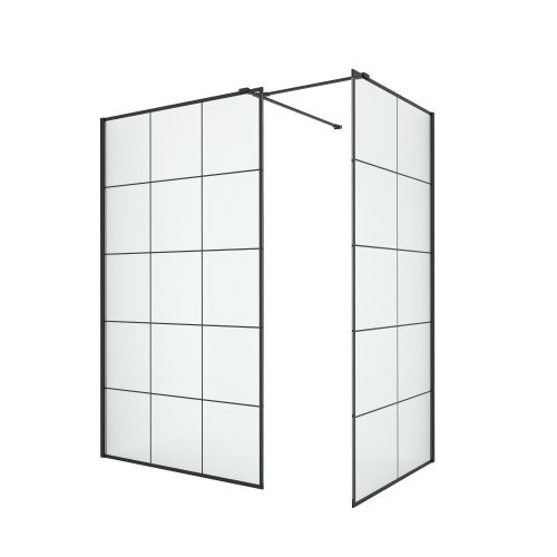 Душевой уголок New Trendy NEW MODUS Black EXK-5652 150х120 стекло прозрачное профиль черный без поддона