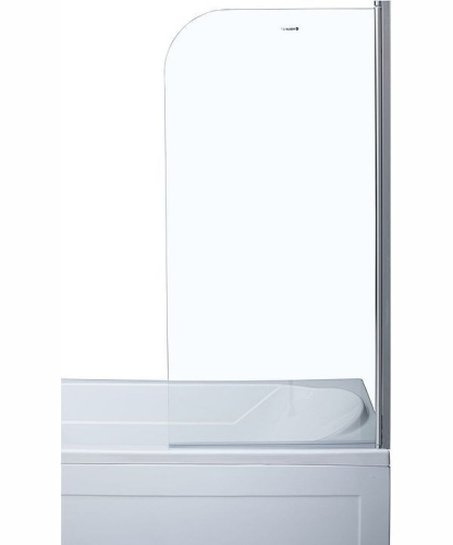 Душевая шторка на ванну Aquanet SG-750 80х150 стекло прозрачное профиль хром глянцевый