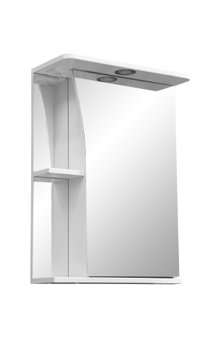 Зеркало-шкаф Stella Polar Волна SP-00000034 50х24х70 подвесной цвет белый