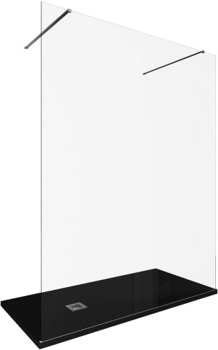 Душевая перегородка Allen Brau Infinity 3.21055.BA 160х200 стекло прозрачное профиль серебро брашированное