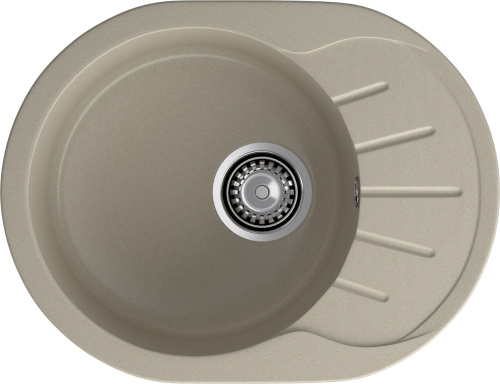Кухонная мойка Granfest Rondo R-580L топаз 58х45 цвет серый